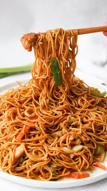 Chicken Chowmein Spaghetti