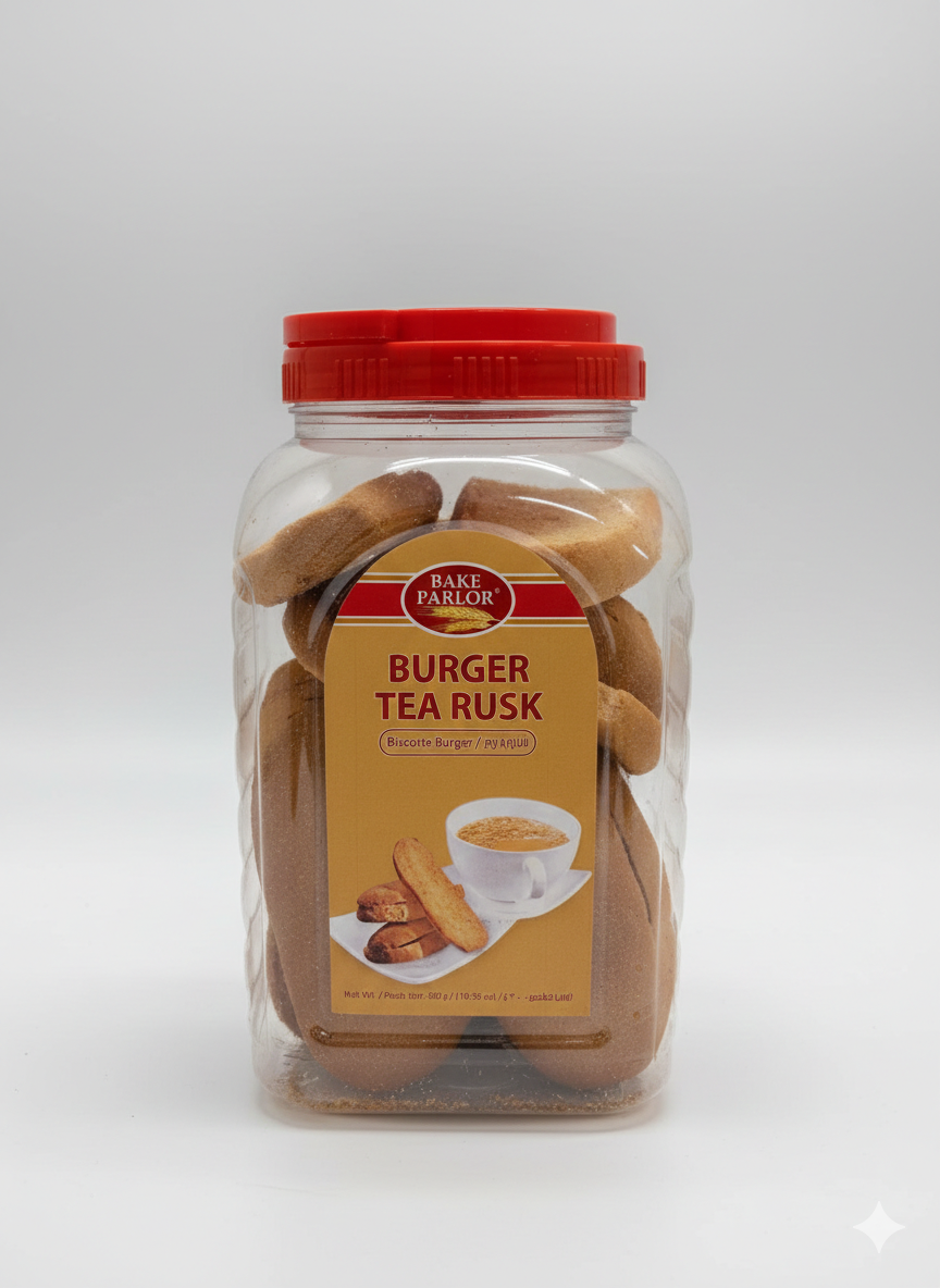 Burger Rusk Jar